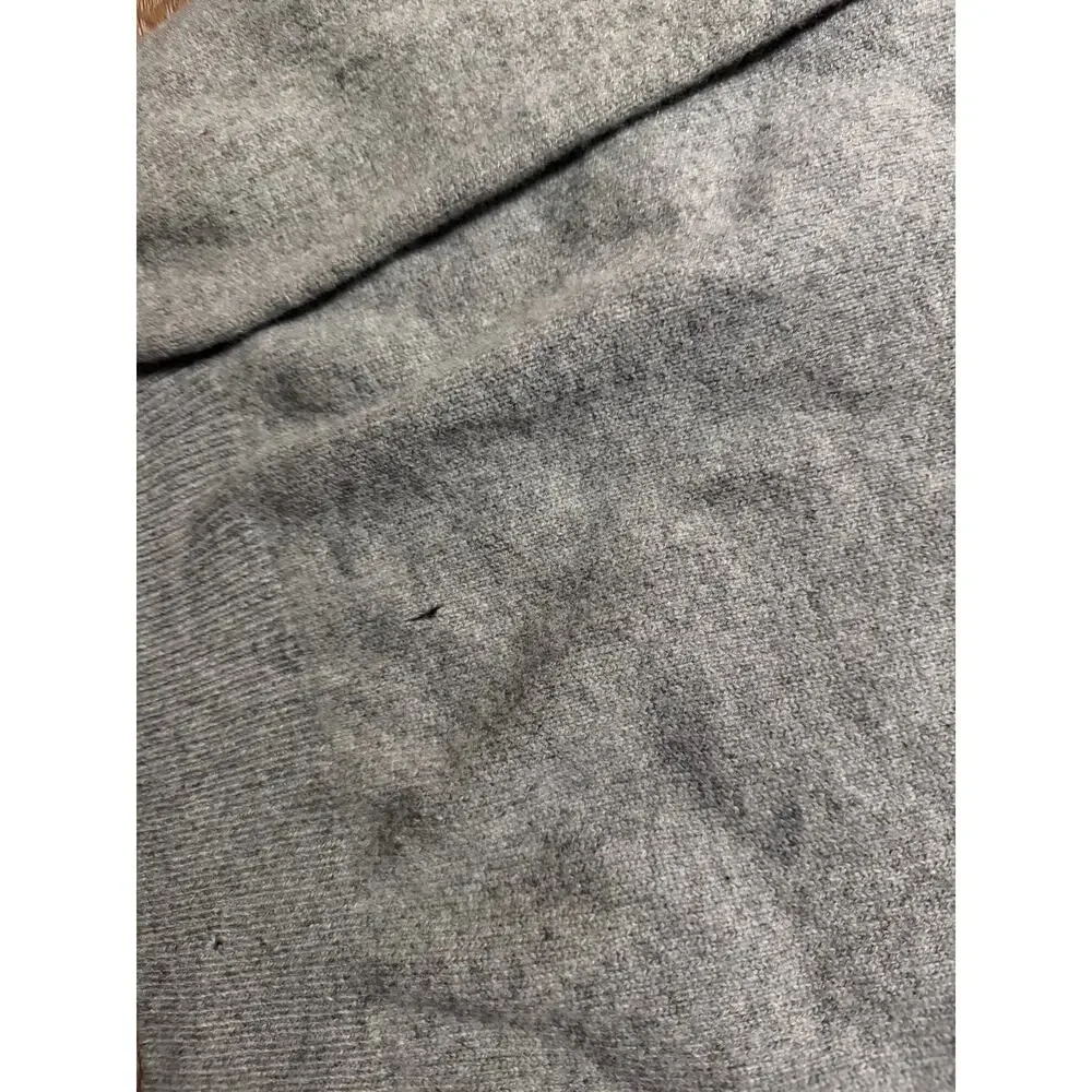 Polo Ralph Lauren Quarter Zip Sweater Gray Merino Wool Pony Logo Men's XL